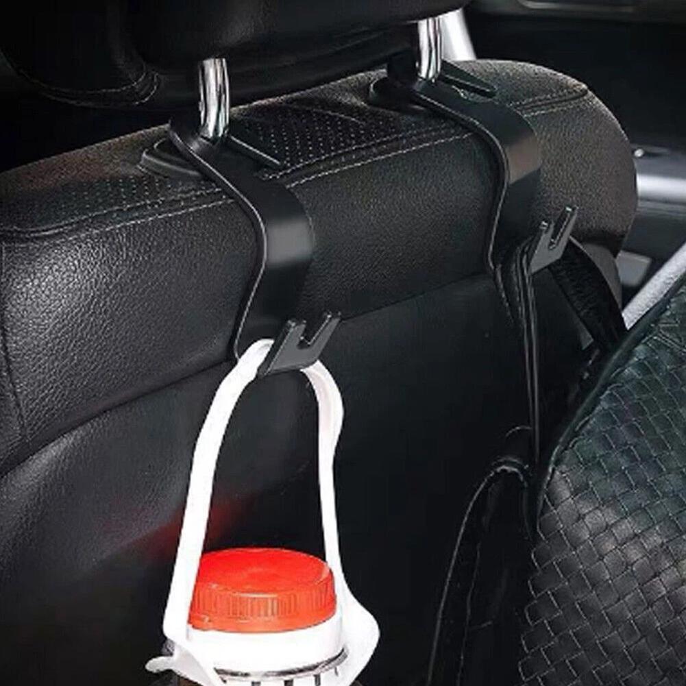 2PCS Car Seat Headrest Hooks, Universal Back Seat Hangers, Stores Bags/Coats, Solves Car Interior Clutter, Easy To Install