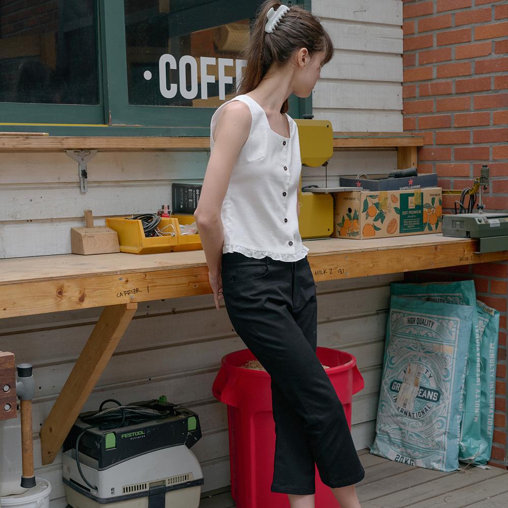 Elssibeui Comfort Capri Pants_Black