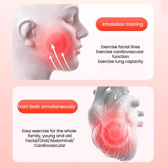 Breathing Exercise Device Abdominal Muscle Trainer Deep Breathing Dumbbell Men Women Adults Lung Capacity Training Device Core Exercise Equipment