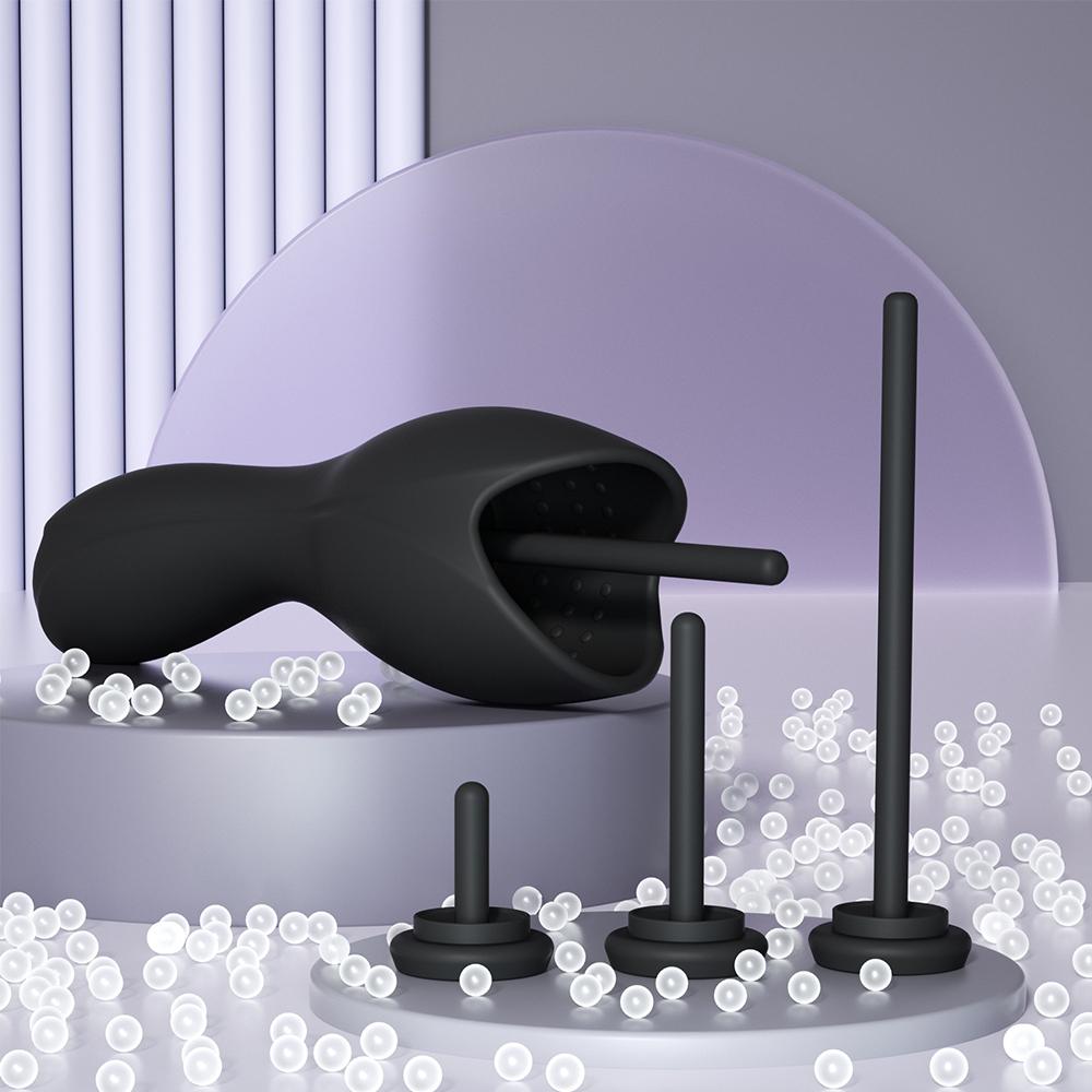 Male Penis Pump Vibrator Penis Massager Penis Plug Urethra Expansion Stimulator for Men Urethra Masturbation Cup Erotic Sex Toys Prostate Massager