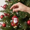 Cute Christmas Tree Hanging Ornament Fabric Santa Gingerbread Man Bell Pendant Xmas Home Decor Holiday Party Gift Accessories
