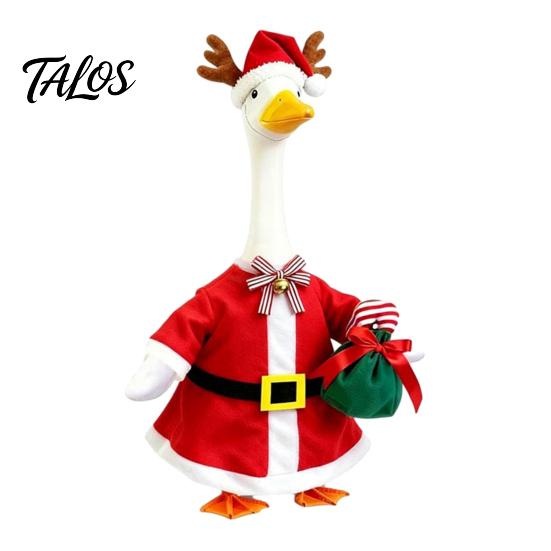 Halloween Goose Costume Ghost Outfit, Christmas Porch Apparel, Festive Thanksgiving Outfit for 23 Inch Statue, Outdoor Garden Yard Lawn Decoration