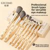GECOMO Set de Brochas de Maquillaje Sombra de Ojos Delineador Rubor Cuidado Difuminar Iluminar Sombra de Nariz Set Completo Brochas Herramientas de Maquillaje