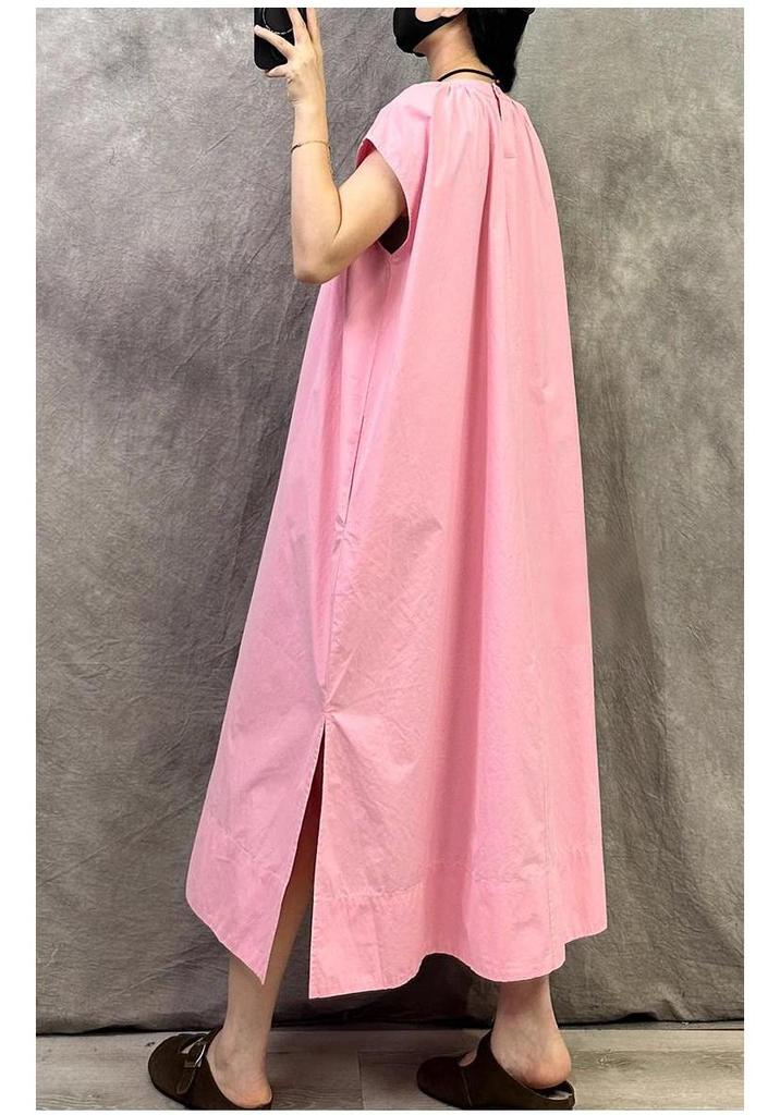 Elegante Vestido de Verano Retro Francés - Tallas Grandes, Corte Holgado, Favorecedor y Elegante
