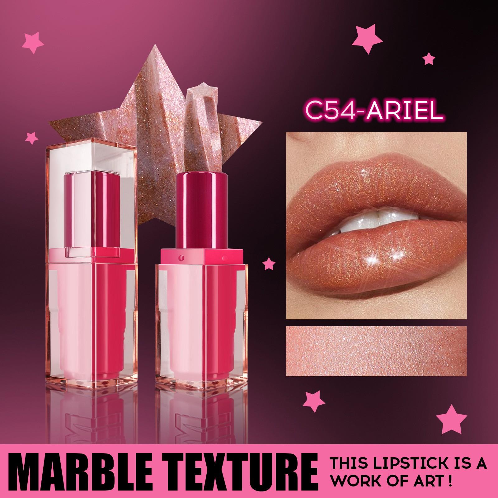 

Губная помада с перламутровым блеском и пятиконечной звездой, водостойкая и устойчивая к поту One Size