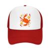 Spicy Seafood Boil Retro Graphic Mesh Baseball Cap Casual Hat Outdoor  For Womens Unisex FeUnisex