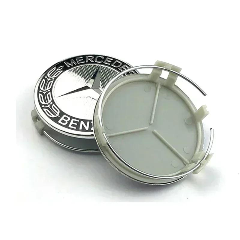 Car Sticker 75mm Car Emblem Wheel Hub Rim Center Cover for Mercedes Benz W203 W204 W205 W209 W210 W211 W212 W176 W166 W163 W221