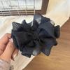 Korean Style Polka Dot Bow Banana Clip for Elegant Half-Up Hairstyles