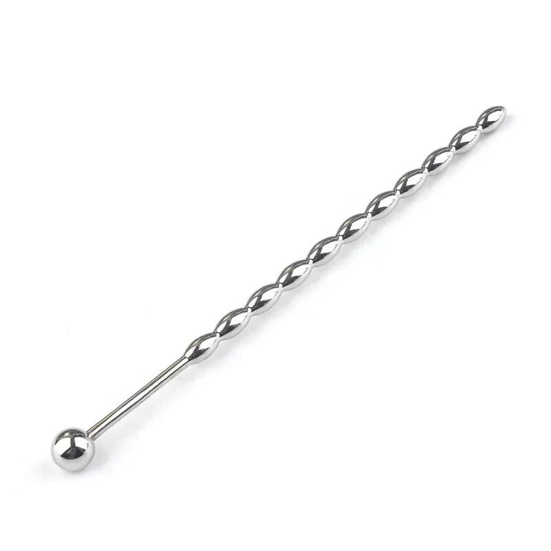 Male Stainless Steel Urethral Plug Urethral Dil Sounding Penis Plug Urethra Stimulate Dilator Masturbation Rod Sex Toys For Men