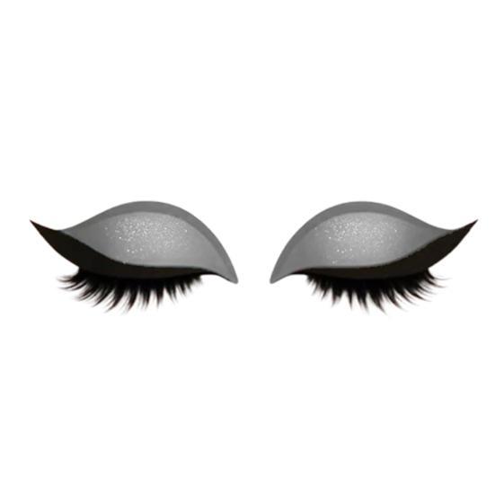 2 Pairs Lazy Eye Shadow Eyelash Patch 2-in-1 Eyeshadow Eyelashes Makeup Stickers Reusable Eye Makeup Stickers with False Lashes Shadow