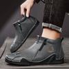Men's High-top Leather Boots Casual Sneakers 39-46