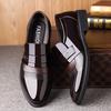 Invisible inner height increase men's shoes pointed bright leather patent leather business dress casual men's leather shoes wedding shoes new men'