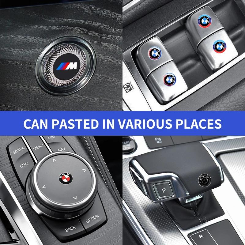 For BMW M X3 X5 X6  Car Interior Sticker Central control Decals Emblem Badge Limited edition For BMW M E34 E36 E60 E90 E46 E39 E