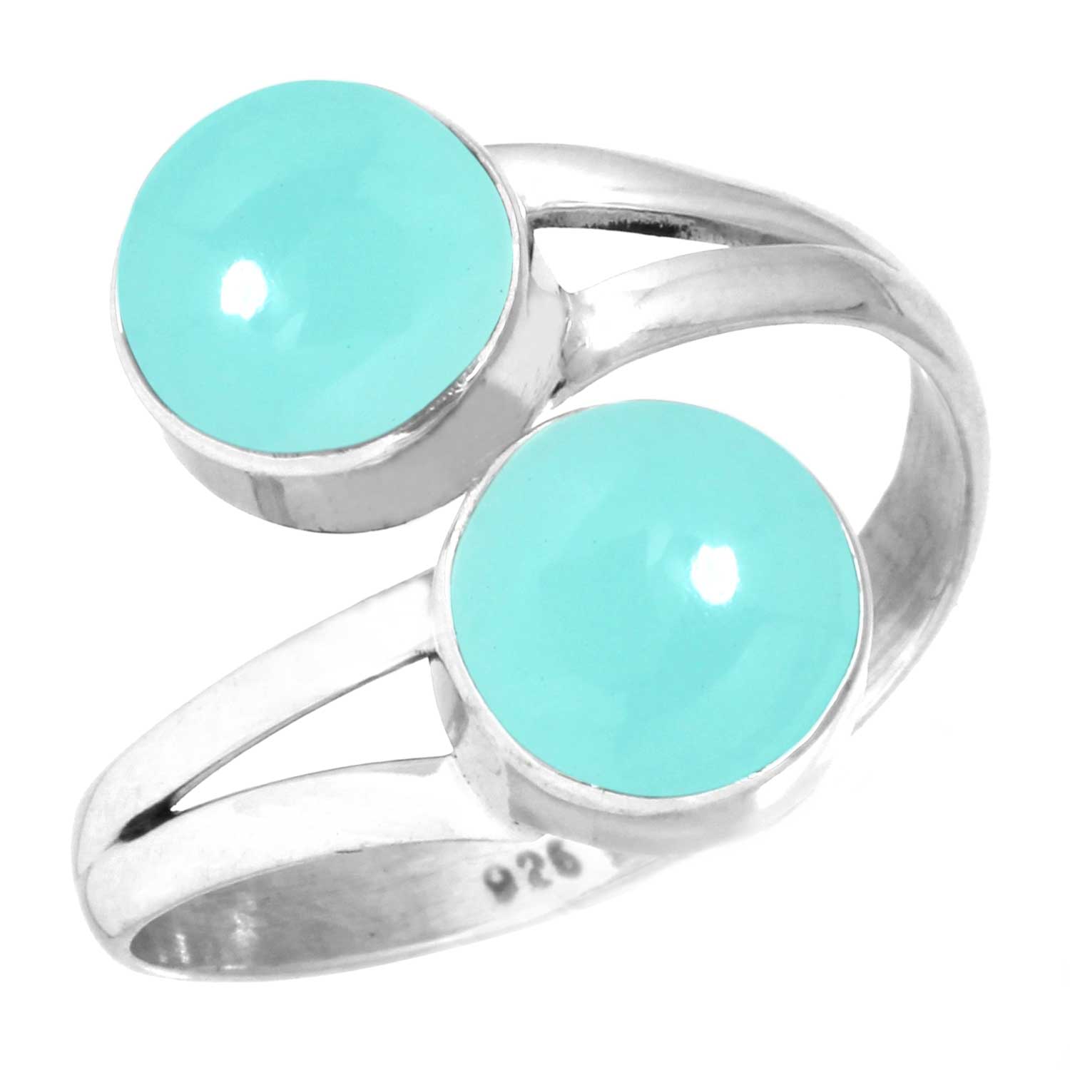 

Кольцо из стерлингового серебра 925 пробы с драгоценными камнями, ювелирные изделия ручной работы, рождественский подарок, аквамариновый халцедон, ракушка-ушка, синий солнечный камень, лабрадорит, пренит 8