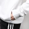 Adidas Simple Casual Hooded Pullover Long Sleeve Sweatshirt Women Sweatshirt White FI7889