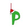 1Pcs Christmas Decoration Green Letter Hanging Christmas Tree Pendant Ornament for Home Decor Navidad New Year 2026 Accessories