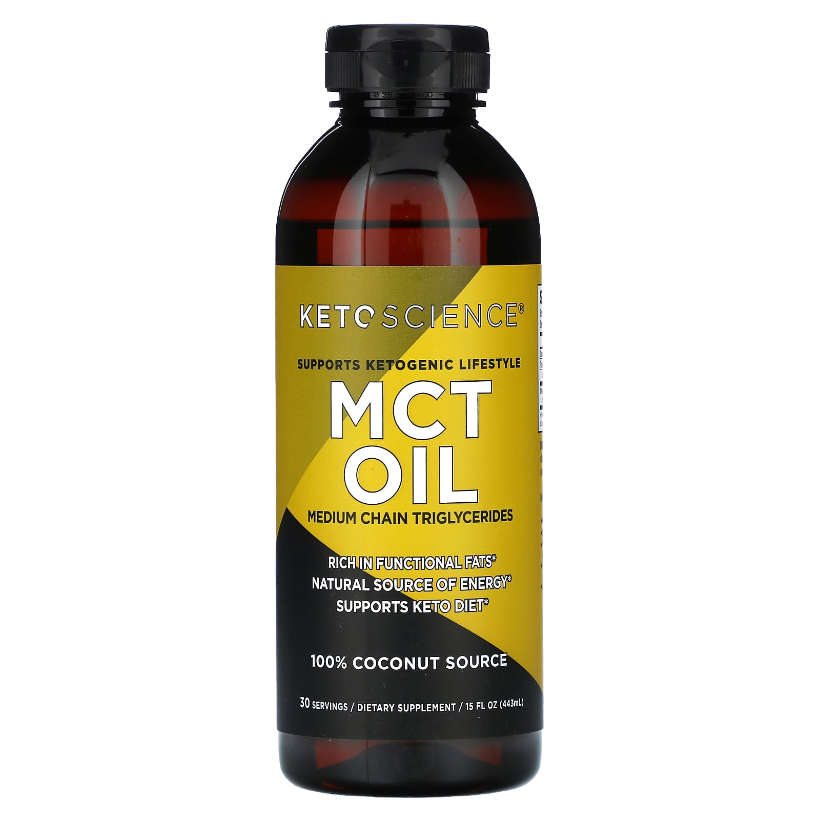 

Keto Science, MCT Oil, 15 рідких унцій (443 мл)