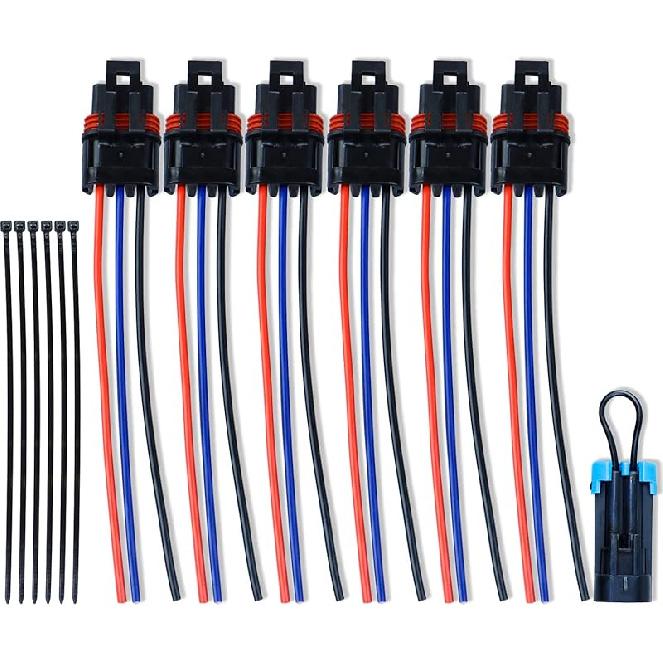 Pulse Plug Connector Pulse Bar Connectors Compatible With Polaris 2018 2024 Ranger XP 1000 RZR RS1 Pro General 1000 14 Ga Wire Accessory Plug