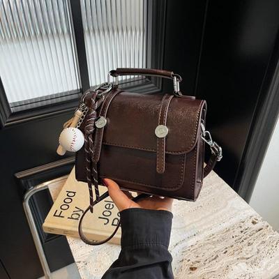 Retro Women's Crossbody Handbag - Versatile Autumn/Winter Shoulder Bag