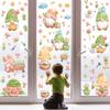 Flowers Tulips Butterflies Hummingbirds Home Living Room Decoration Double-sided Adsorbent Glass Window Stickers