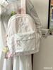 Schoolbag milk fufu plaid puppy cure wind backpack summer outing parent-child outdoor picnic size backpack