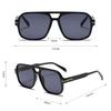 3507 Double Bridge Square Aviator Sunglasses - UV400 Vintage Pilot Style, Retro Classic Sun Glasses for Men Women Unisex 411240