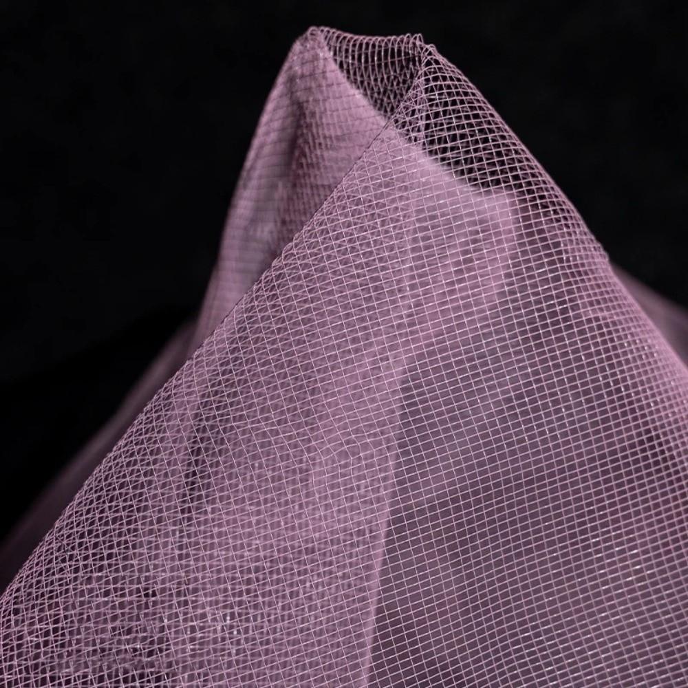 Cloud Fog Mesh Hard Mesh Cloth Pleated Shape Shapeable Wire Fashion Bright Organza Fabric