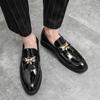 Men's Tassel Loafers - Spring 2024 Leather Dress Shoes for Formal Business and Hairdressers