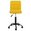 VidaXL Chaise pivotante de salle à manger, Jaune moutarde Velours
