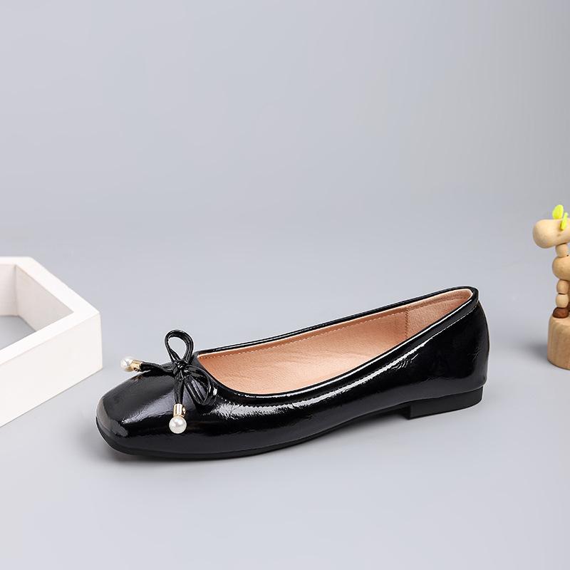 Fashion Bow Knot Women Fashion Single Shoes 2025 New Large Size Soft Sole Comfort Casual Flats Outdoor Non Slip Elegant Mary Jane Shoes