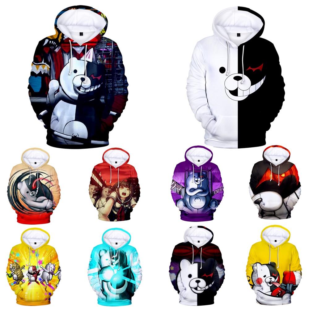 Danganronpa Monokuma Hoodie Extravagantly Soft Unisex Pullover For Anime Fans