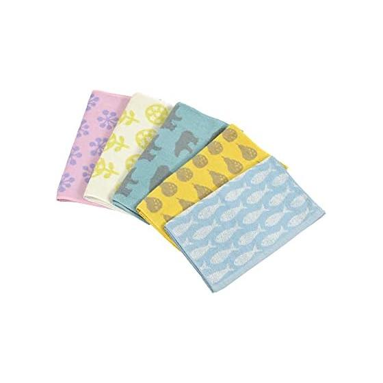 Kosugizen Face Towel Everyday Scandinavian Style Keytos 5 Colors (5 Patterns) 1 Piece Each 34 X 80cm Scandinavian Motif Thin Type Easy To Dry Set of