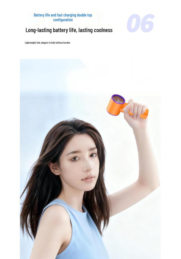 T20 Compact Handheld Fan: High-Speed, Long Battery, USB Rechargeable for Outdoor Cooling