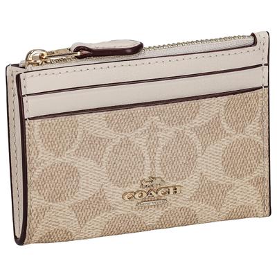 Travel Card Sleeve CW870 [Coach] Beige/White [Item]