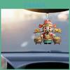 Car Interior Acrylic Ornament With Cartoon God Of Wealth Design For Vehicle And Home Decor