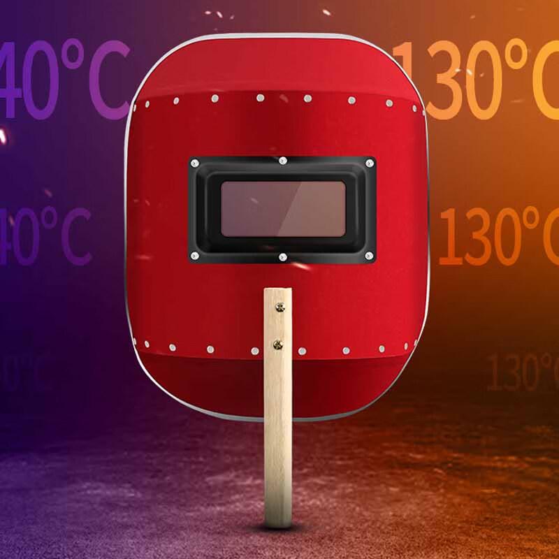 Lai Yu Handheld Red Steel Paper Welding Mask