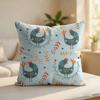 Chicken Pattern Cushion Cover Silky Short Plush Invisible Zipper Dustproof Sofa Pillow Case For Home Decor