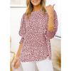 Women's New Summer Loose Printed Short-sleeved Round Neck Chiffon Shirt for Women