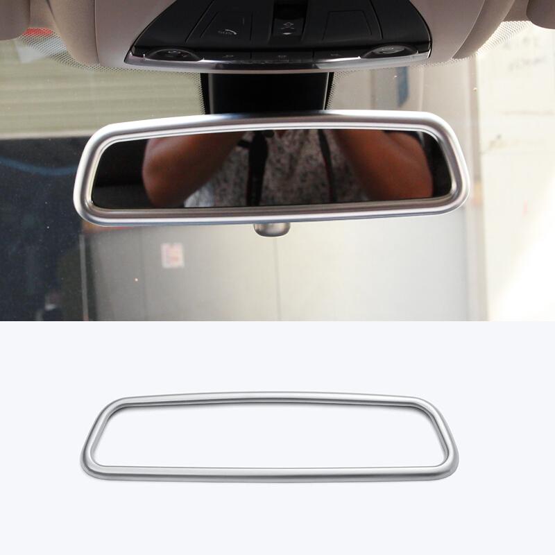 For Jaguar XE 2016 2017 2018 XF Car-styling ABS Matte Chrome Interior Rearview Mirror Frame Cover Trim Accessories SS5