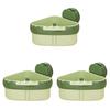 3Pcs Corner Sink Strainer Baskets Strong Load-bearing Simple Installation Suction Cup Triangle Storage Racks with Drain Hole
