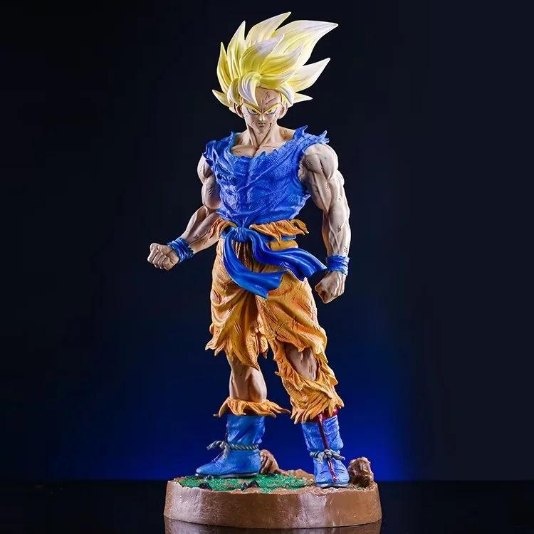 

45cm High Quality Big Size Dragon Ball Z Son Goku with Base Figure Collection Model Toys no box