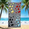 1Pc Colors Beach Towel, Quick Dry, Multi-Use for Beach Pool Gym Yoga Home Travel, Christmas, Halloween, Xmas Gift M928310