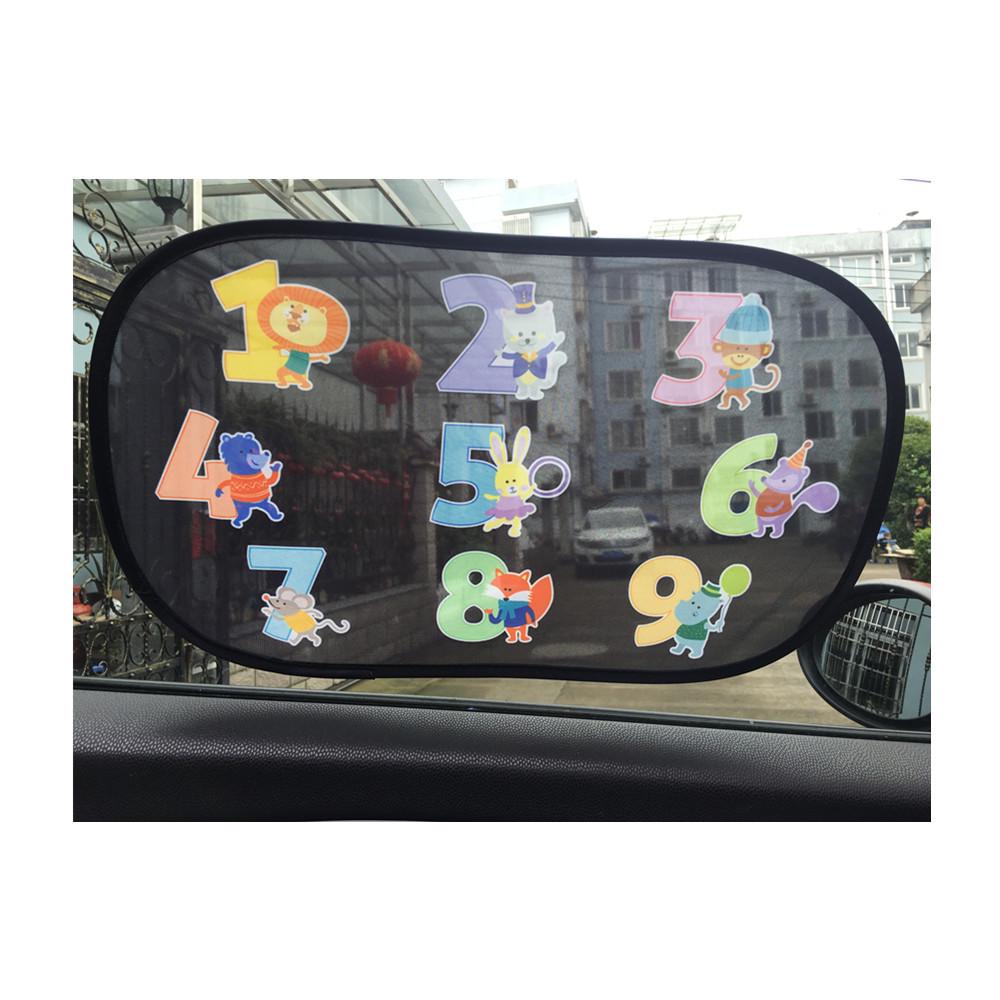 Cartoon Print Sunscreen Heat Insulation Car Sun Shade