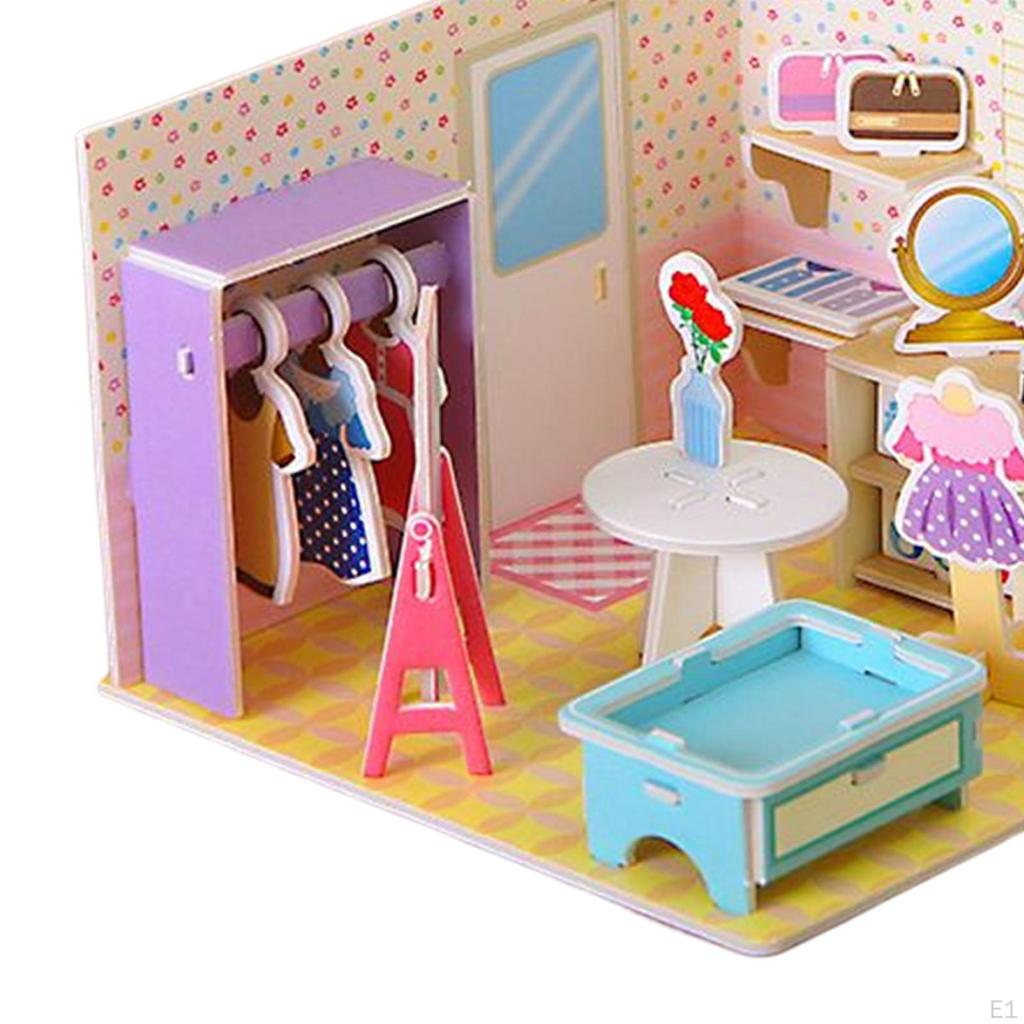 Building Model DIY Kits Paper and Foam Board, Creative Craft, 3D Jigsaw Puzzle Toys for Kids,
