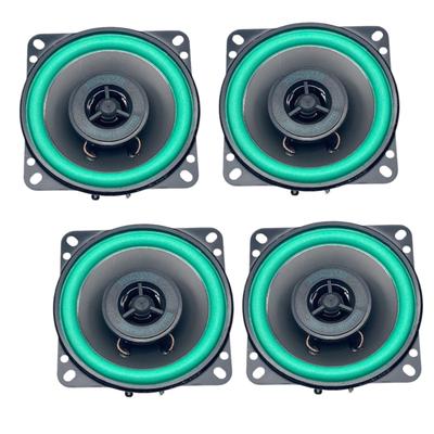 10cm 2-Way Car Speakers, 50-150W, 4-Pack