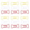 100pcs Bone Shape Paper Clips Rustproof Plating Process Increased Slip Resistance Cute Metallic Paper Clips for Office
