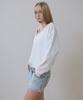 Rosefranz Deep V-Neck Sweatshirt [Ivory]