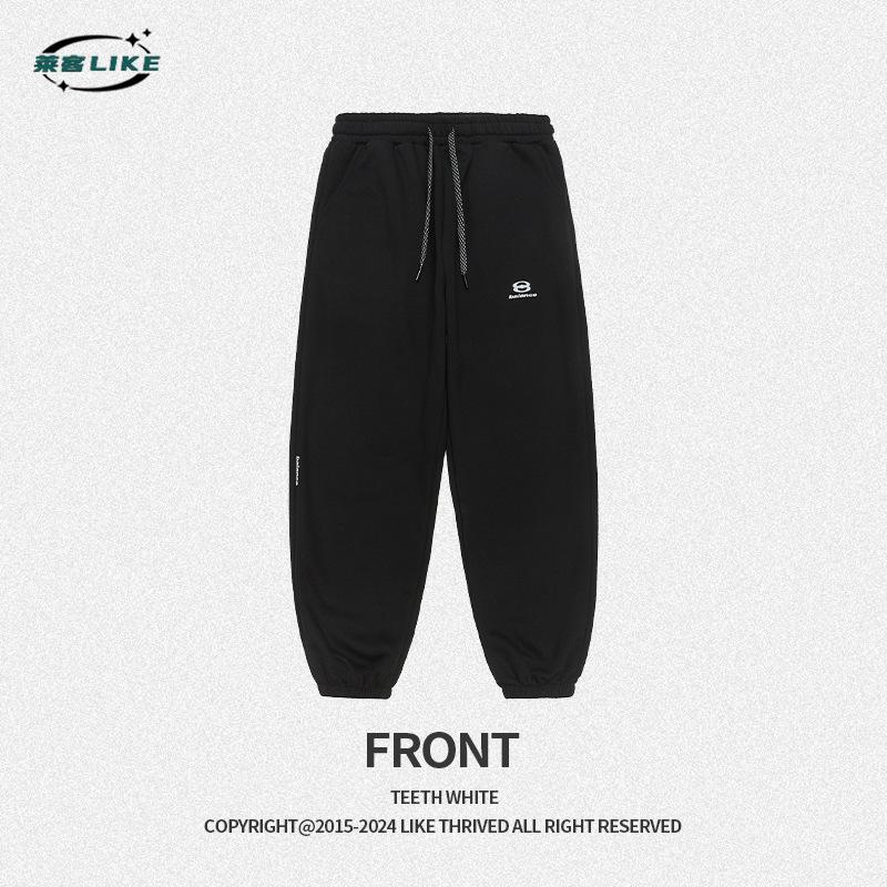 Autumn And Winter New Men'S Casual Pants, Men'S Outdoor Sports Pants, Large Loose, Vibe Versatile, Foot Binding Pants