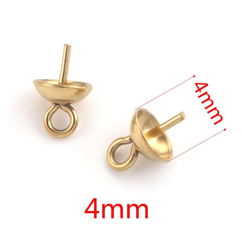 

20 шт. Подвески из нержавеющей стали с глазками-штифтами, винтовыми глазками, бейлами, бусинами со сквозным отверстием, концевыми колпачками, коннекторы для подвесок DIY, фурнитура для ювелирных изделий