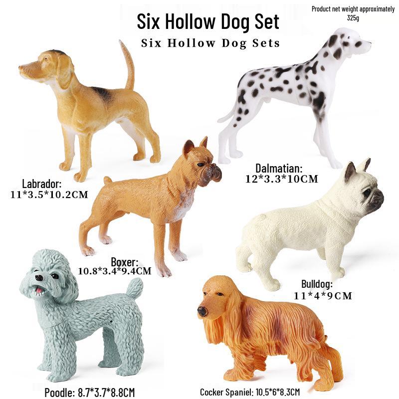 Cross-Border Animal Toy Set: Sheep, Cow, Horse, Donkey, Goat, Poultry Plastic Models